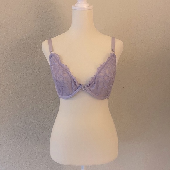 Savage x Fenty Lilac Lavender Floral Lace Bra - Picture 1 of 5